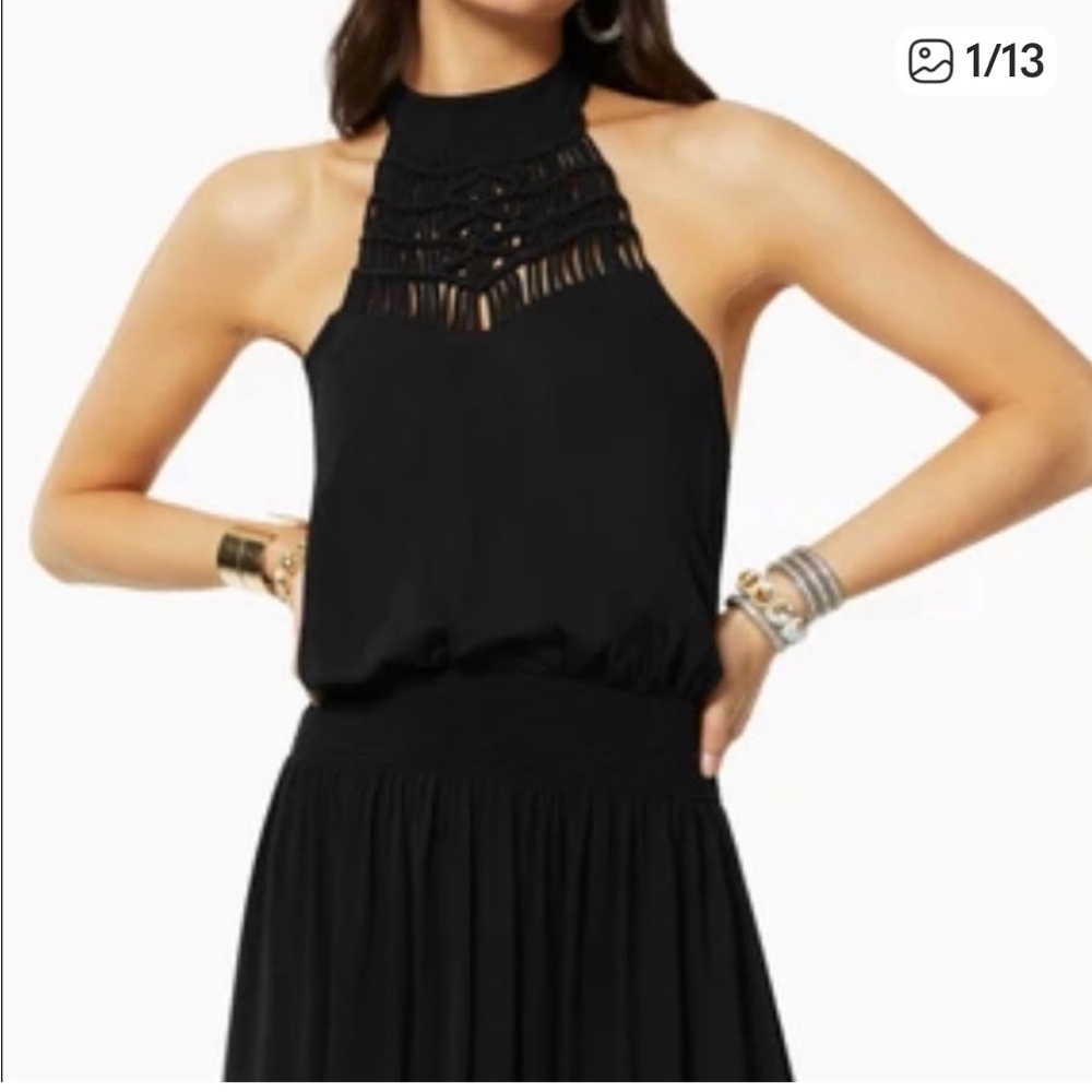 Ramy Brook Dress with Crochet Accents